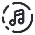 Music Circle SVG Icon